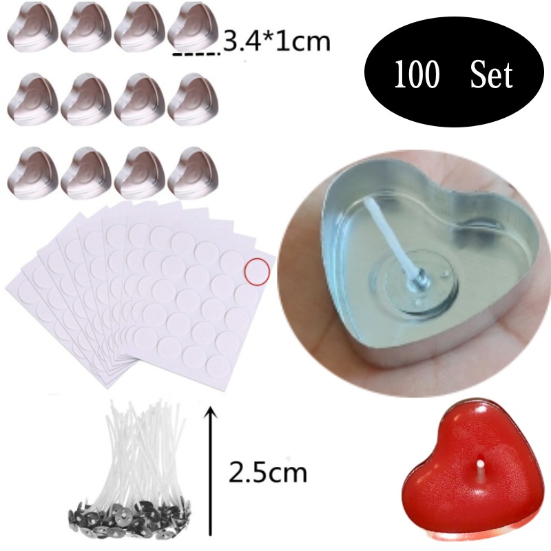 Candle Making Diy Kit - 100 juegos de latas de cera