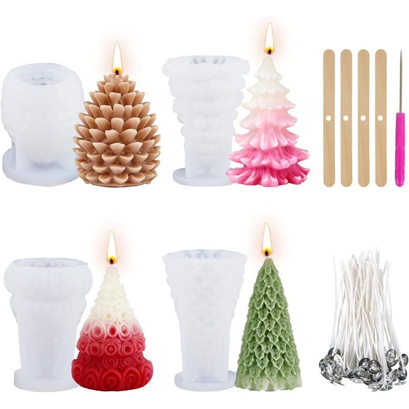 Xmas Candle Making - 【ALLOWANCE】árbol de Navidad para hacer velas,