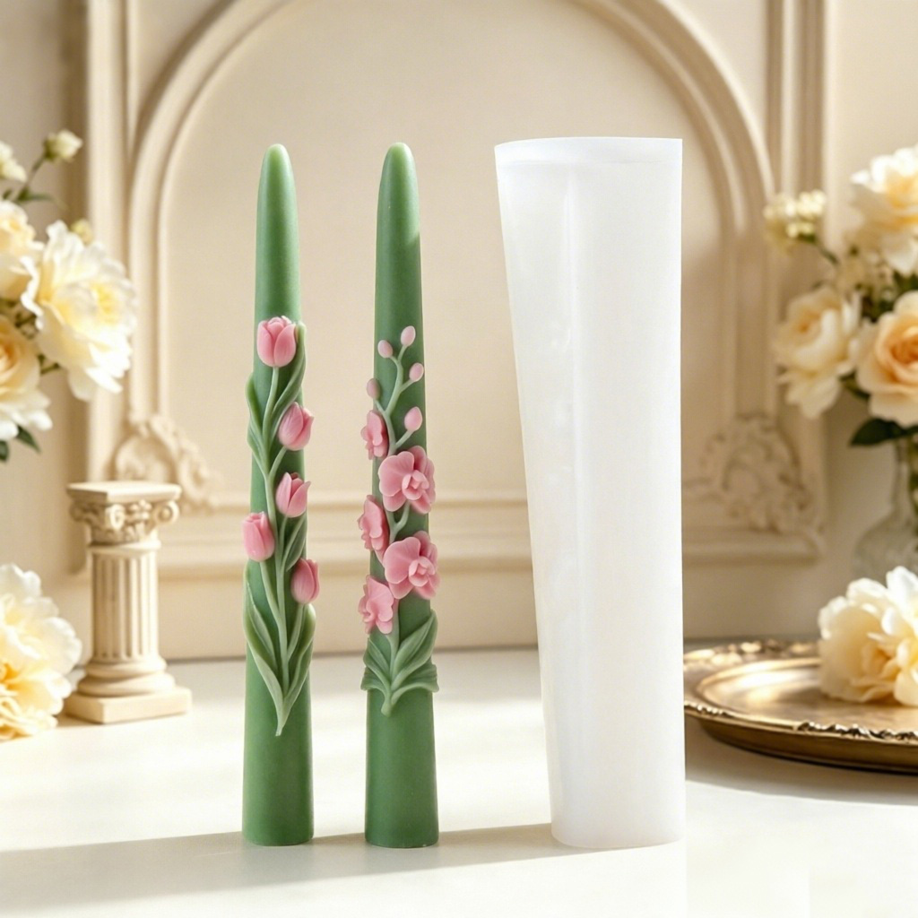 Candle Making Ingredients - Molde de silicona 3D con relieve