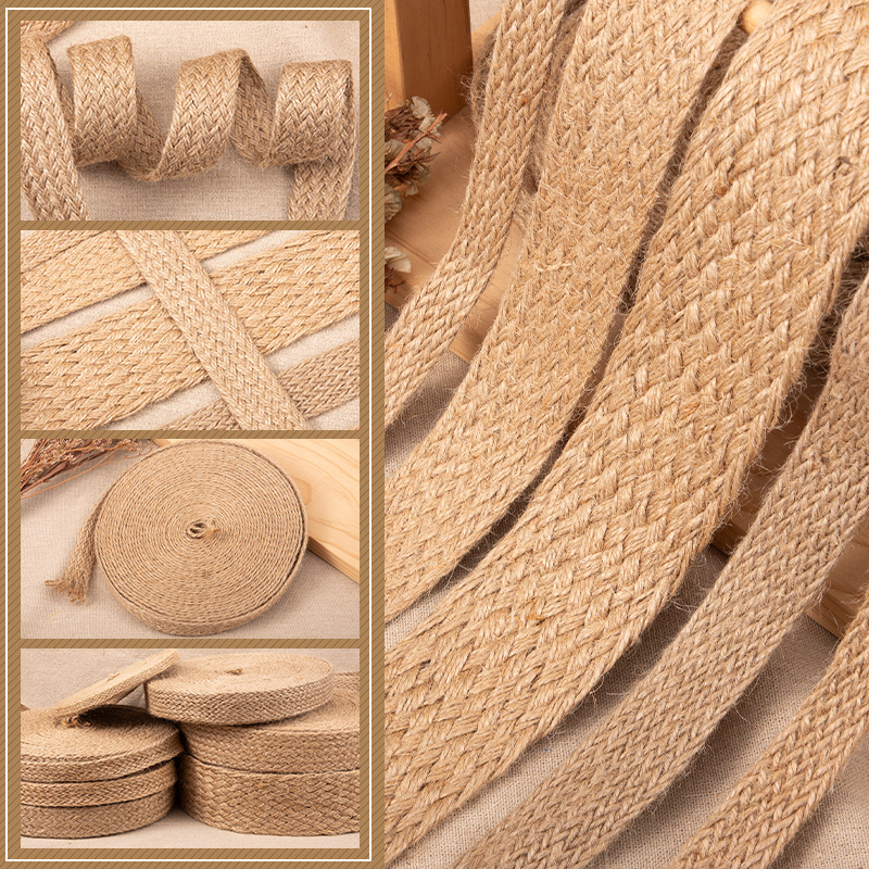 Jute Bag Packaging - 10 m/rollo de cordones de yute