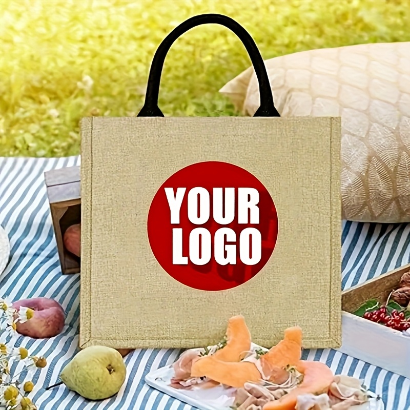 Jute Bag Packaging - Bolsa de Yute Personalizada, Grande, Reutilizable,