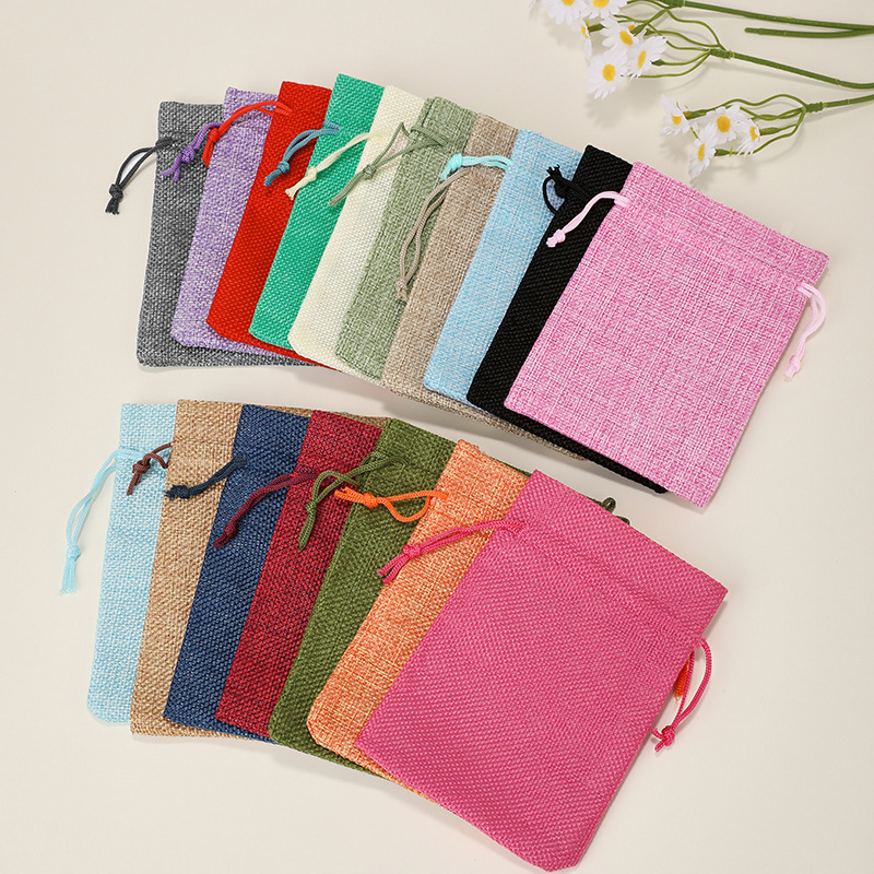 Jute Bag Packaging - Bolsas de regalo de yute Natural