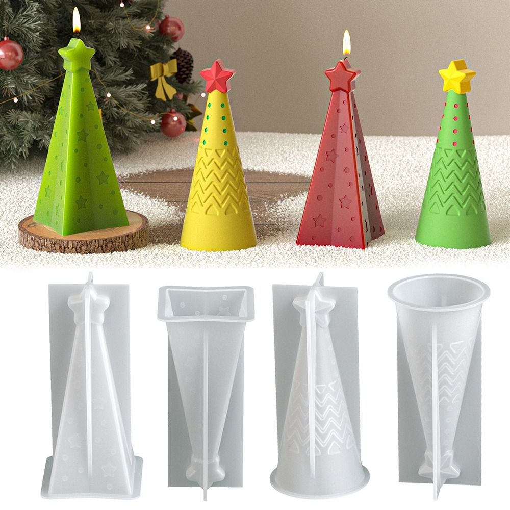 Xmas Candle Making - Molde de vela de cono de