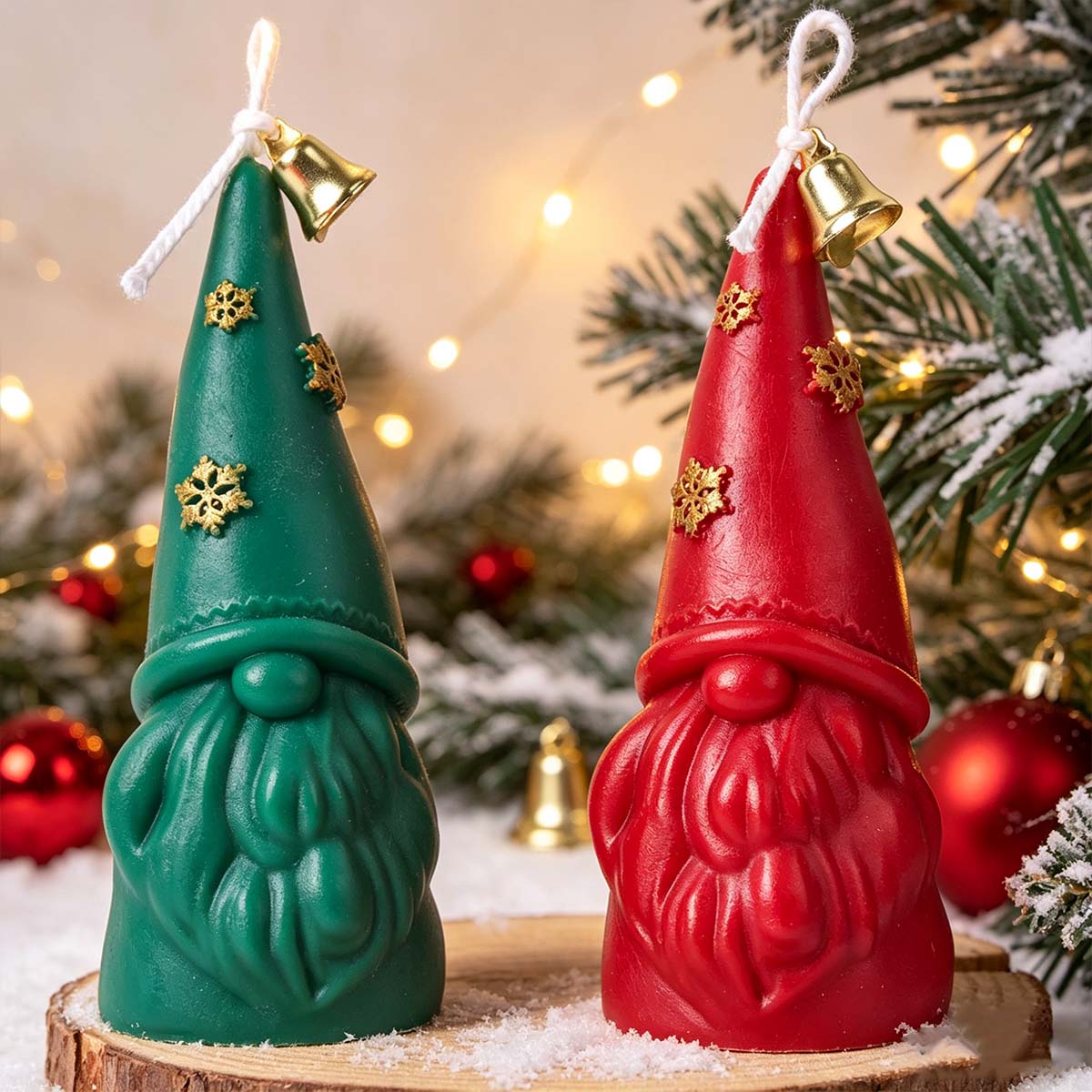 Xmas Candle Making - Molde de silicona para velas de