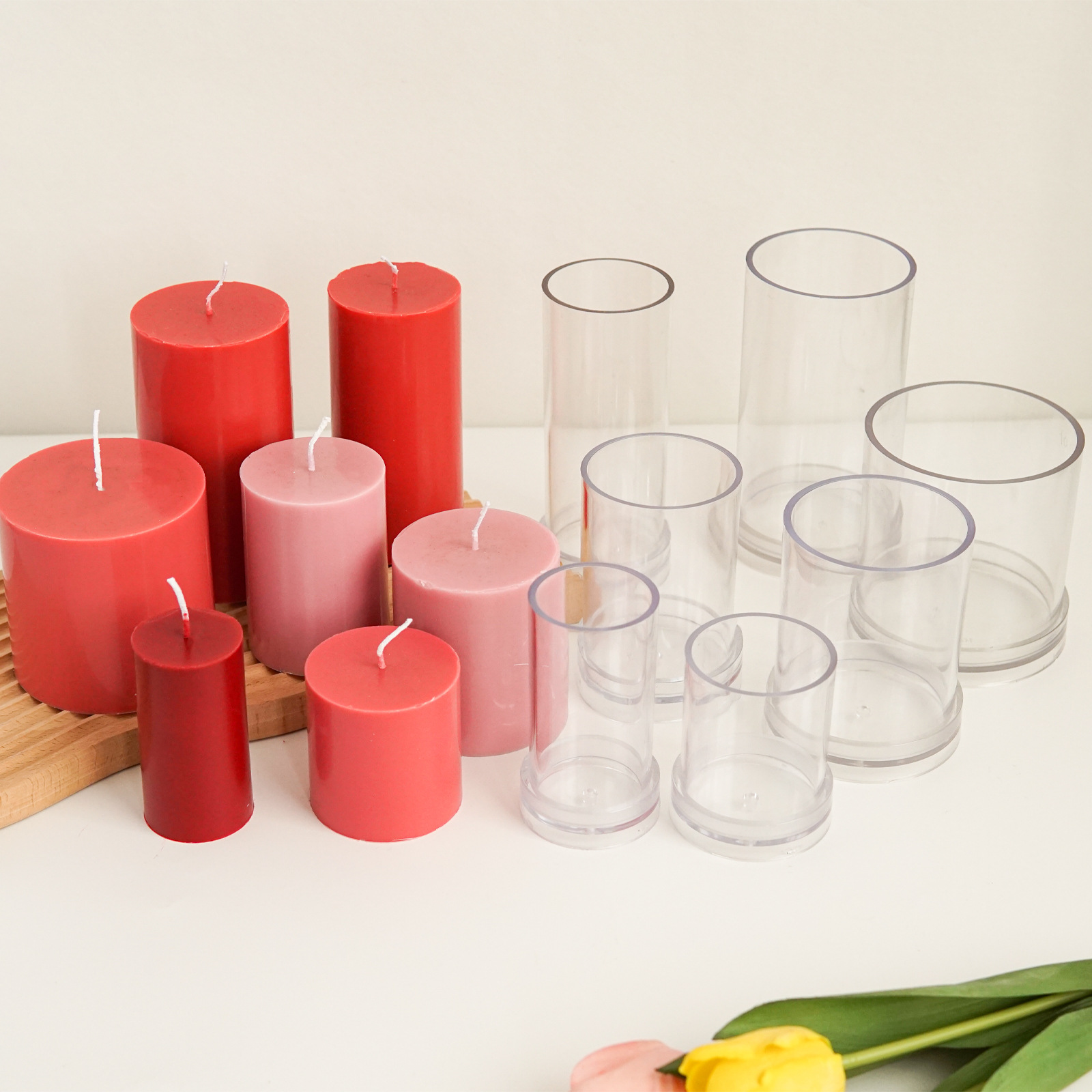 Candle Making Diy Kit - Varios moldes cilíndricos 3D para velas,