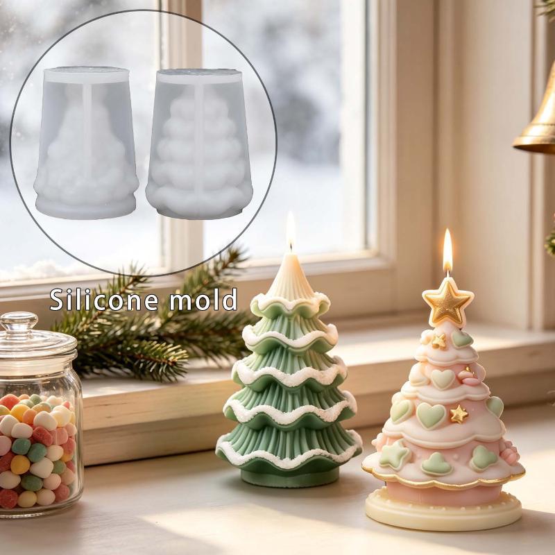 Xmas Candle Making - Molde de Silicona para Árbol de