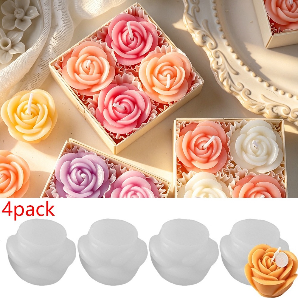 Candle Making Date - Juego de 4 moldes de silicona