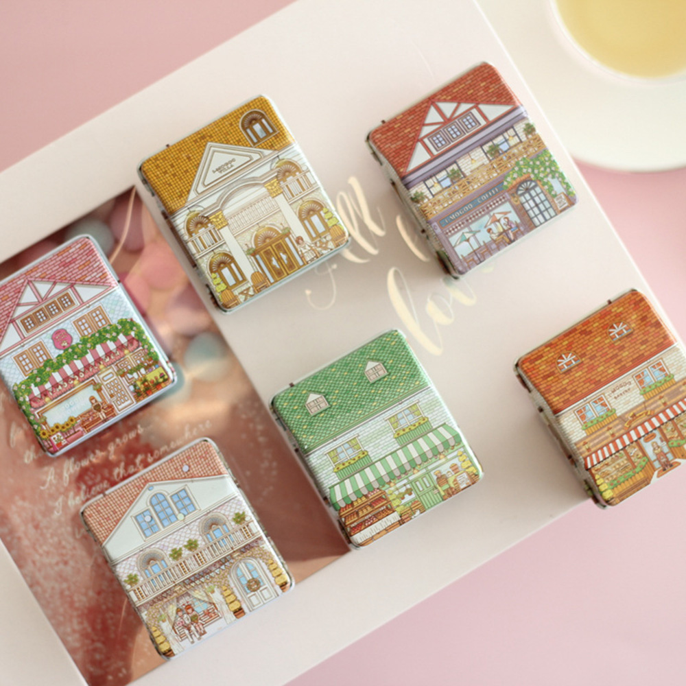 6 Cajas Metálicas Mini con For - Tin Container Lid reseña y precio