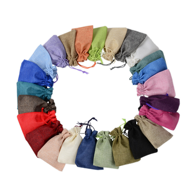 Paquete de 50 Bolsas de Lino y - Jute Bag Packaging reseña y precio