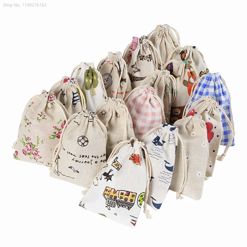 100 Uds. Bolsa pequeña de tela - Jute Bag Packaging reseña y precio