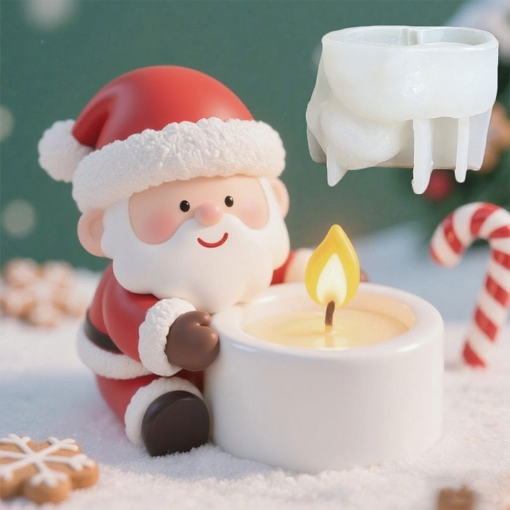 DIY candelabro de Papá Noel mo - Xmas Candle Making reseña y precio