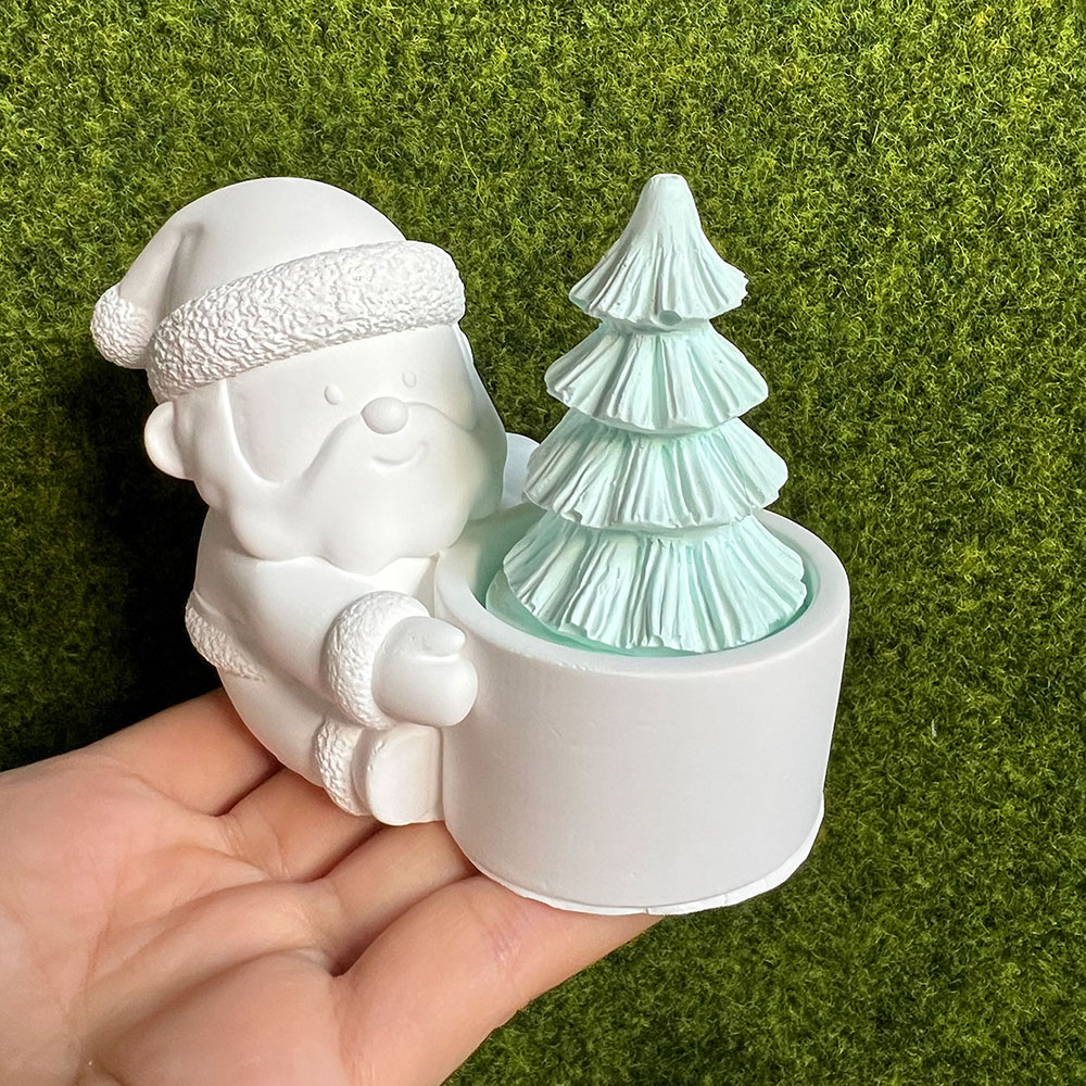 DIY candelabro de Papá Noel mo - Xmas Candle Making reseña y precio