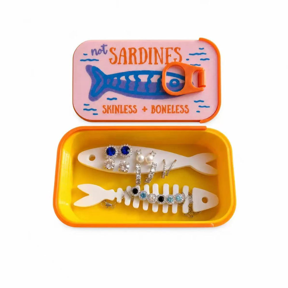 Caja de joyería con forma de l - Tin Container Lid reseña y precio