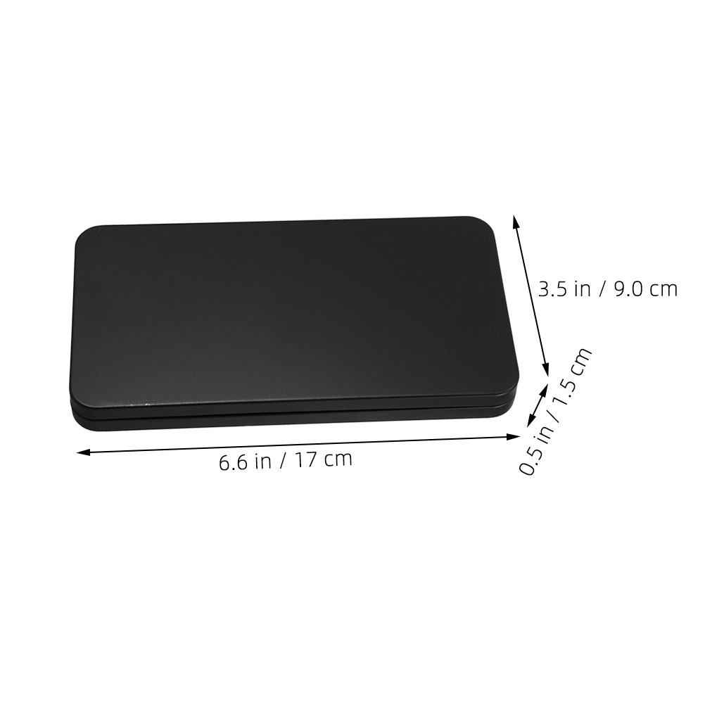 Caja de dinero rectangular de  - Tin Container Lid reseña y precio