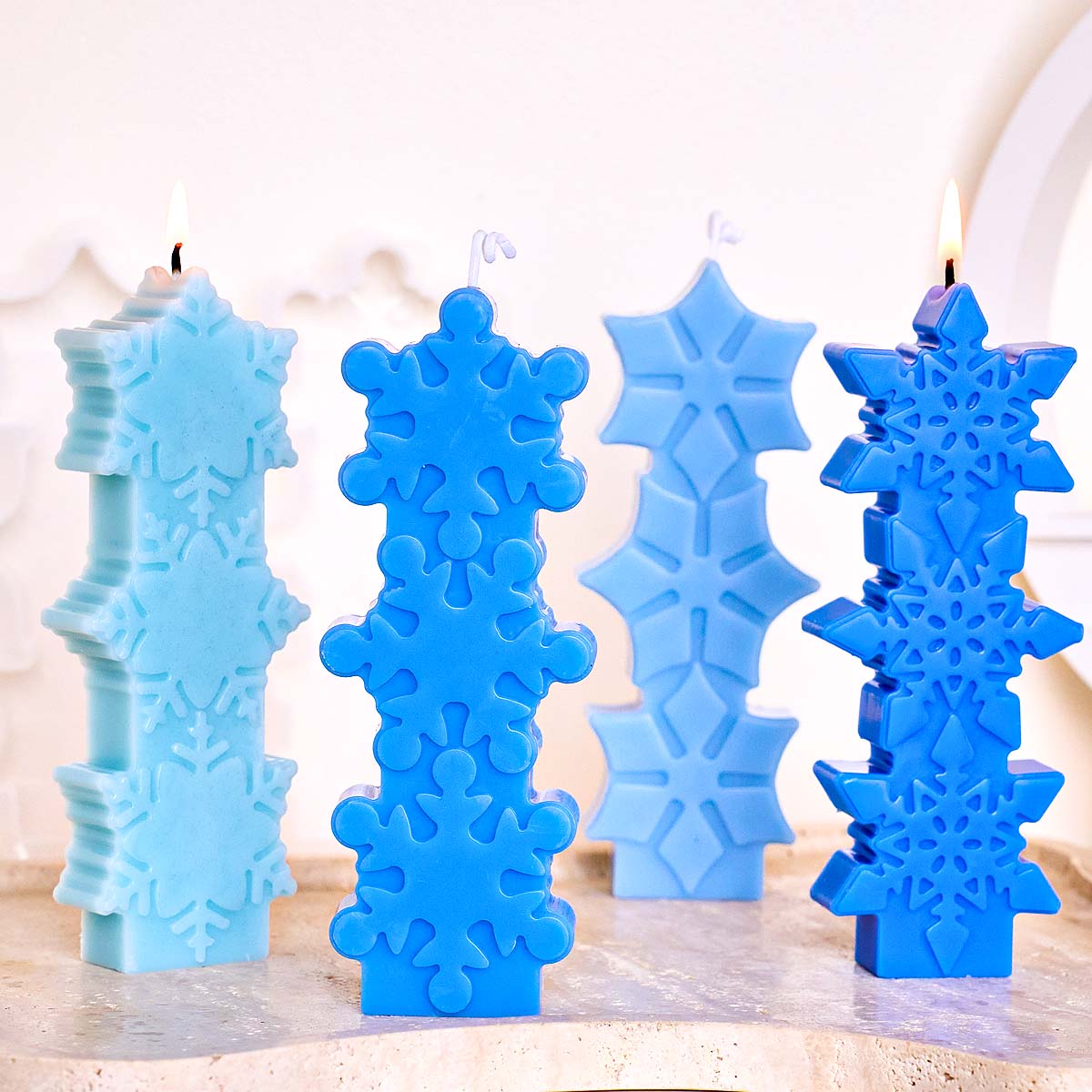 Molde de vela de copo de nieve - Xmas Candle Making reseña y precio