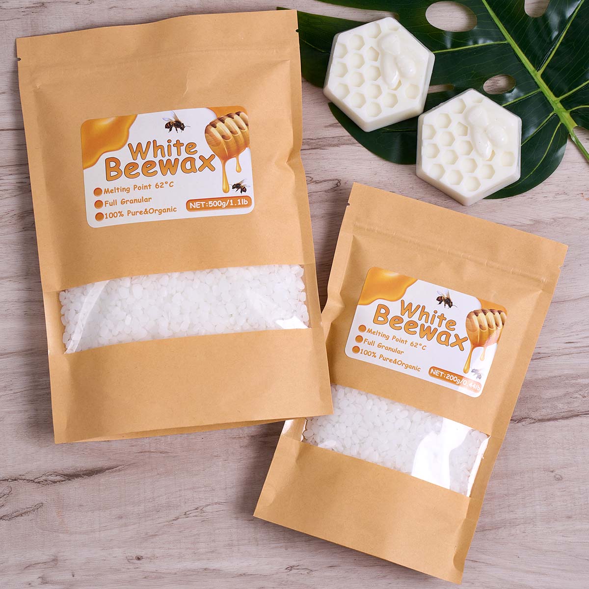 Cera de abejas blanca de 1000g - Candle Making Kit For Beginners reseña y precio