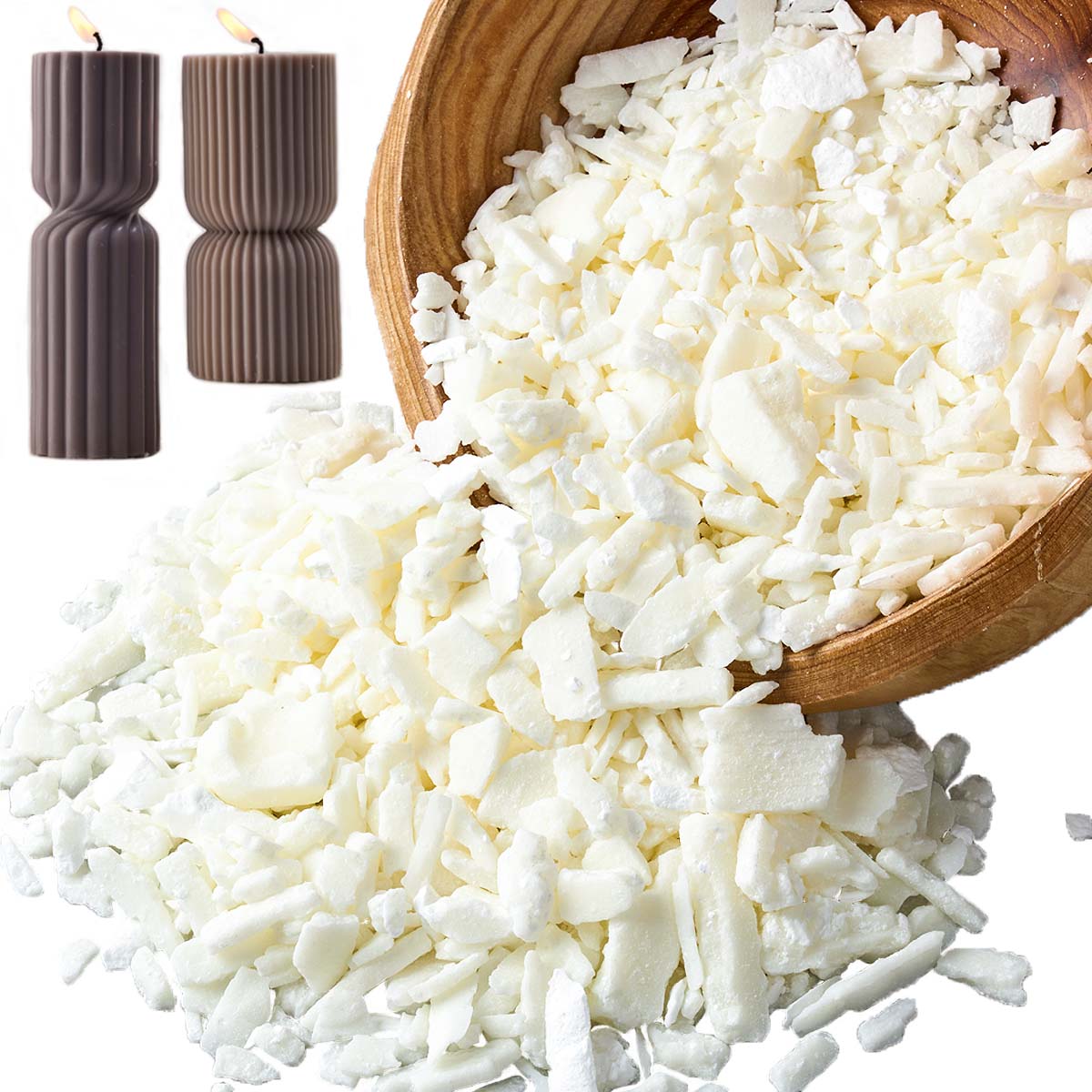 Cera de soja blanca pura de 1  - Candle Making Diy Kit reseña y precio