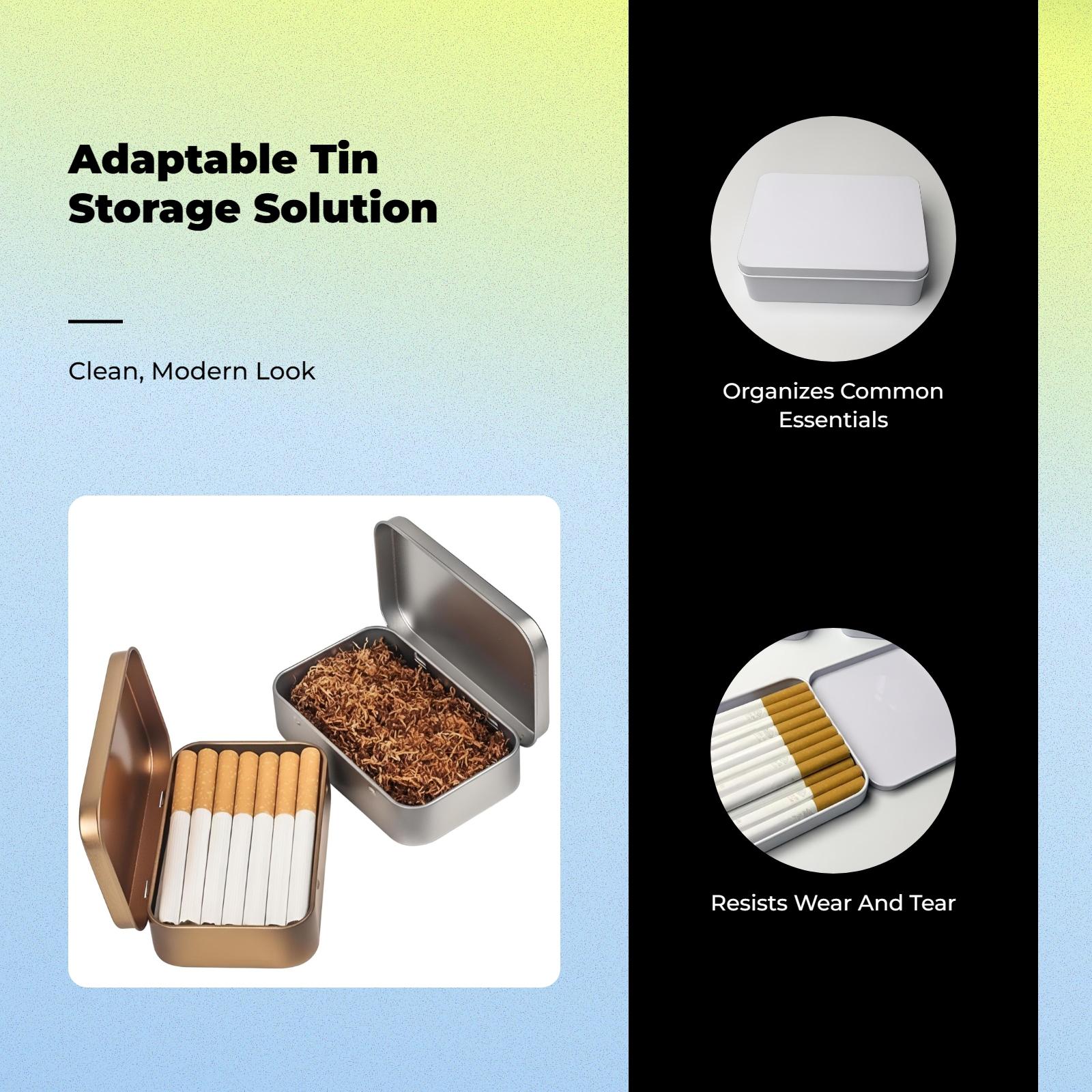 Caja de Almacenamiento de Meta - Tin Container Lid reseña y precio