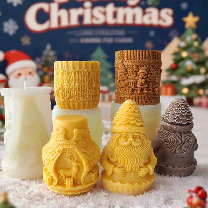 DIY serie navideña cilindro ve - Xmas Candle Making reseña y precio