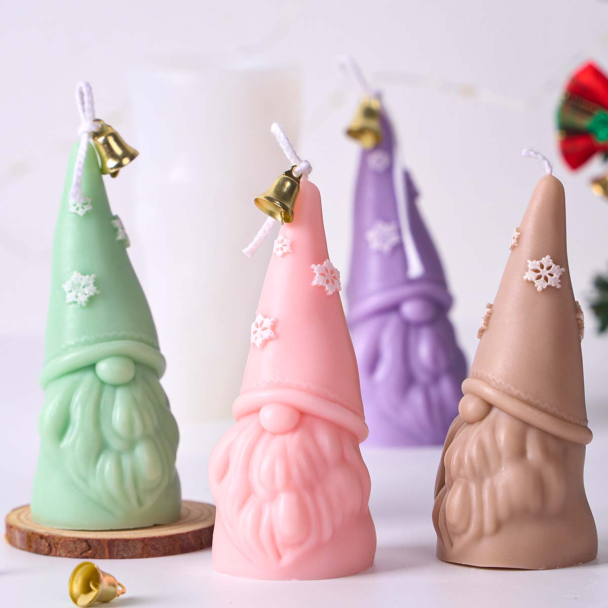 Molde de silicona para velas d - Xmas Candle Making reseña y precio