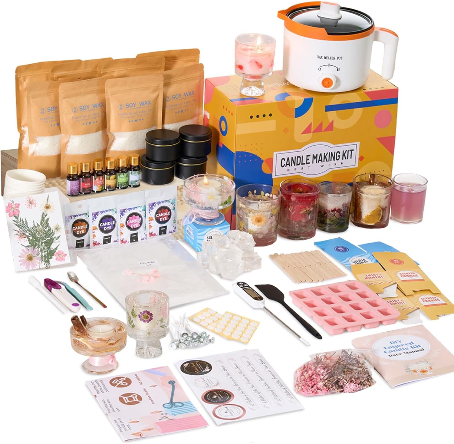 Kit 2 en 1 para Hacer Velas de - Candle Making Kit For Beginners reseña y precio