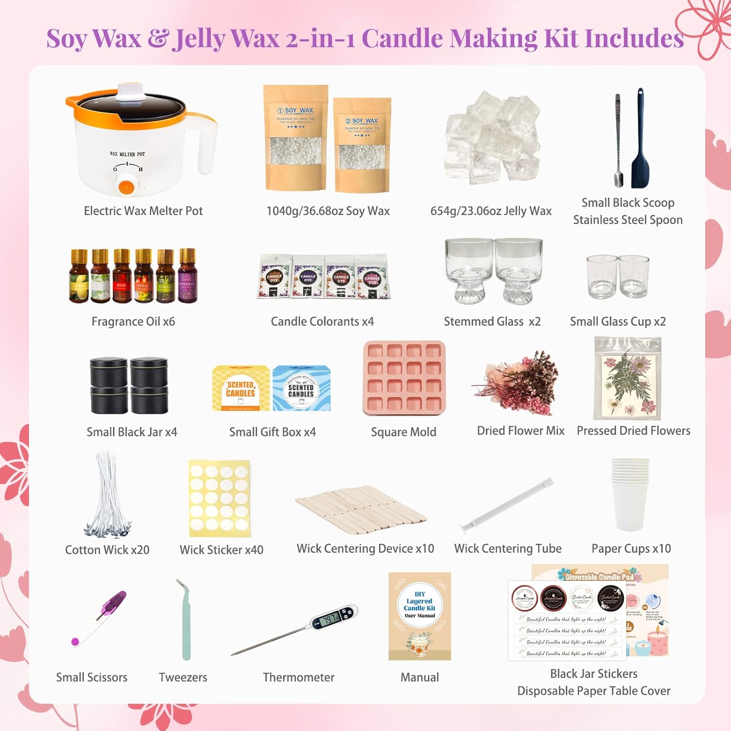 Kit 2 en 1 para Hacer Velas de - Candle Making Kit For Beginners reseña y precio