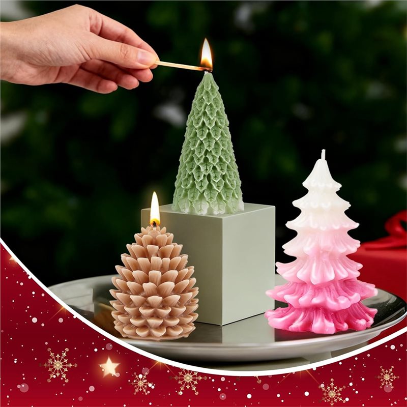 Moldes de silicona navideños,  - Xmas Candle Making reseña y precio
