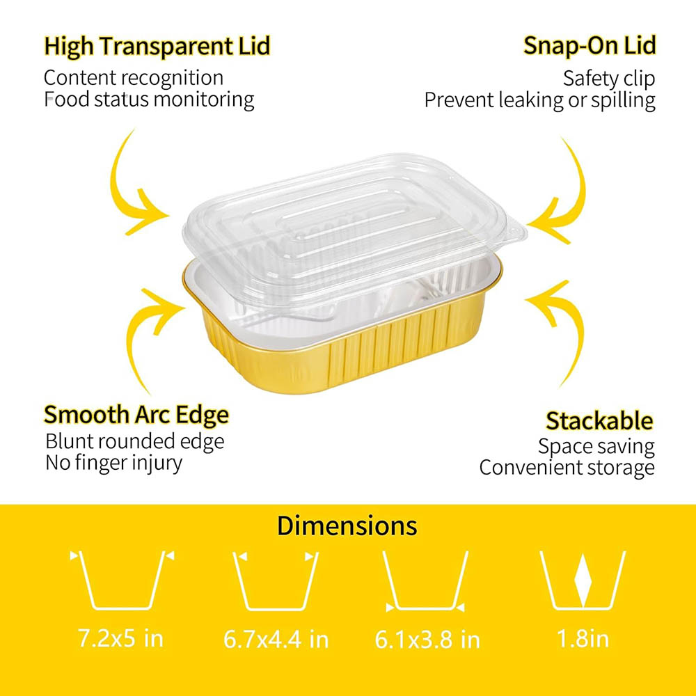 Pequeños Recipientes de Alumin - Tin Container Lid reseña y precio