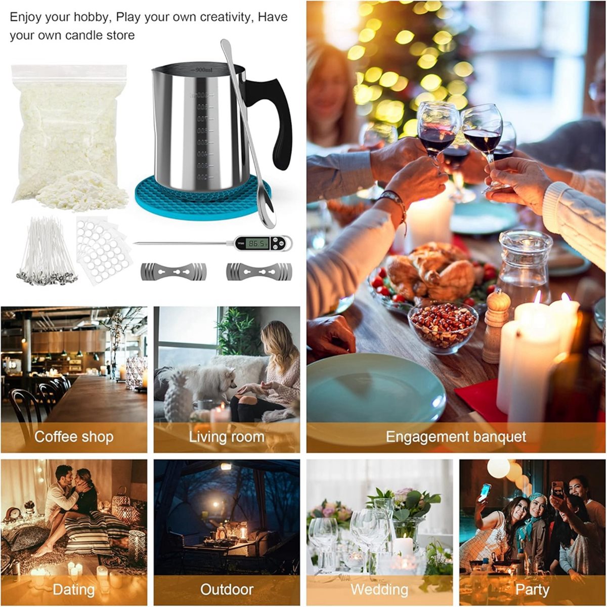 Kit de Suministros para Hacer  - Candle Making Kit For Beginners reseña y precio