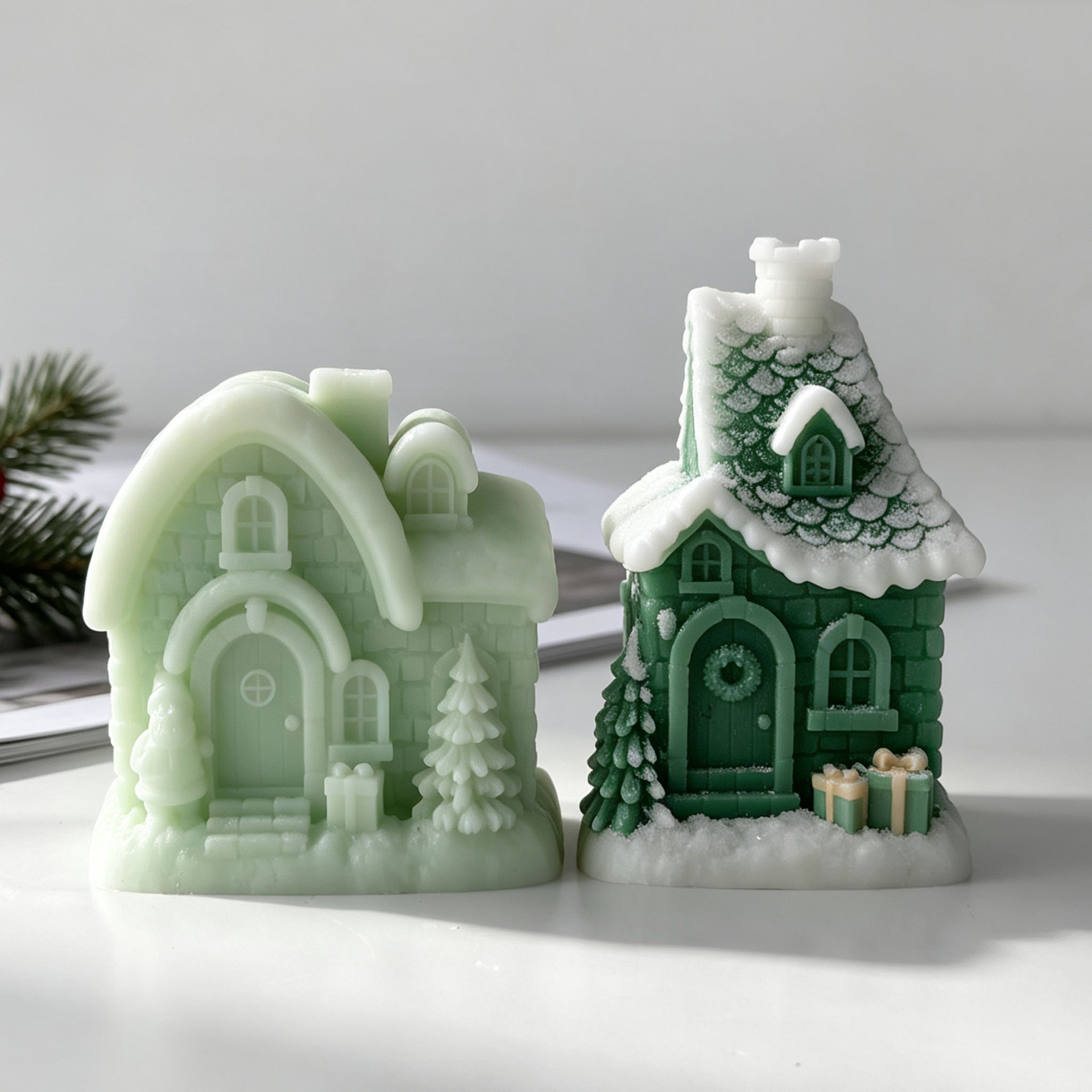 Molde de silicona para casa de - Xmas Candle Making reseña y precio