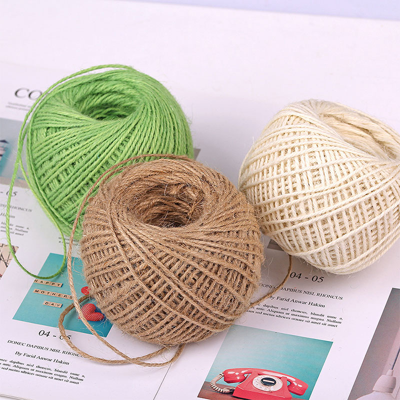 Cuerda de yute natural de 2 mm - Jute Bag Packaging reseña y precio