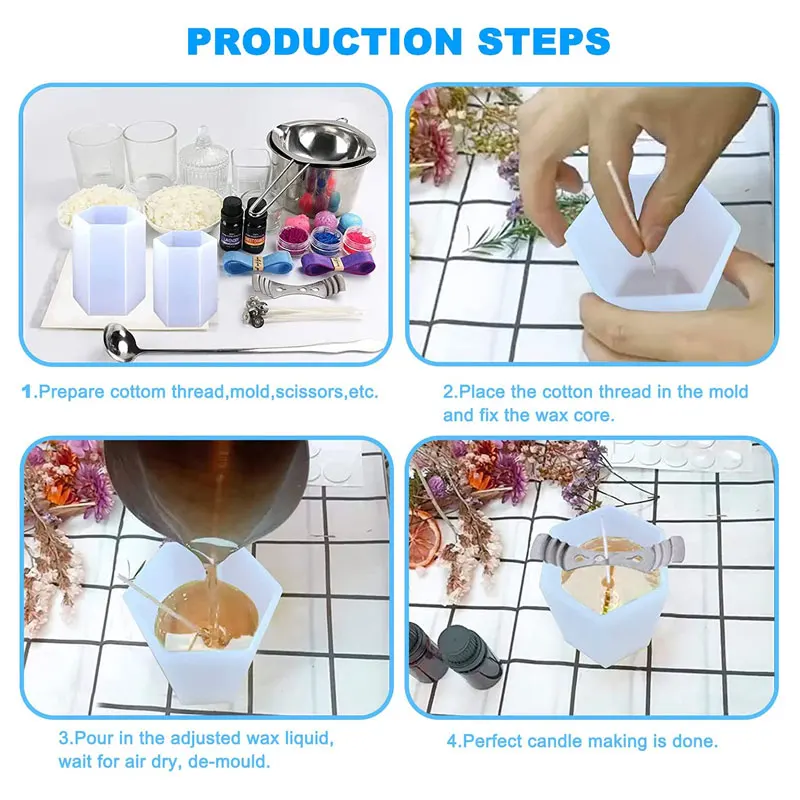 Moldes cilíndricos de silicona - Candle Making Ingredients reseña y precio
