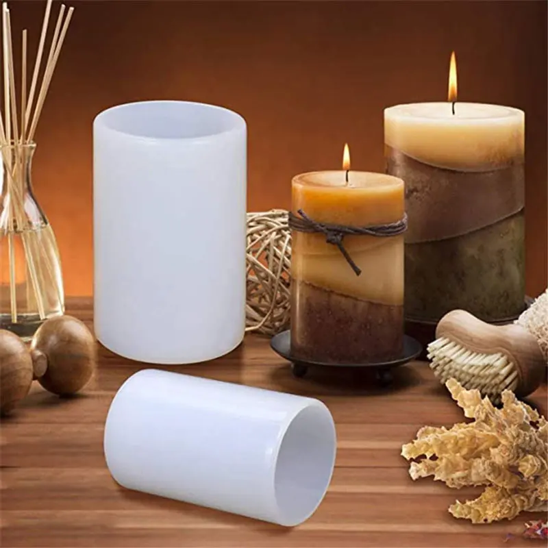 Moldes cilíndricos de silicona - Candle Making Ingredients reseña y precio