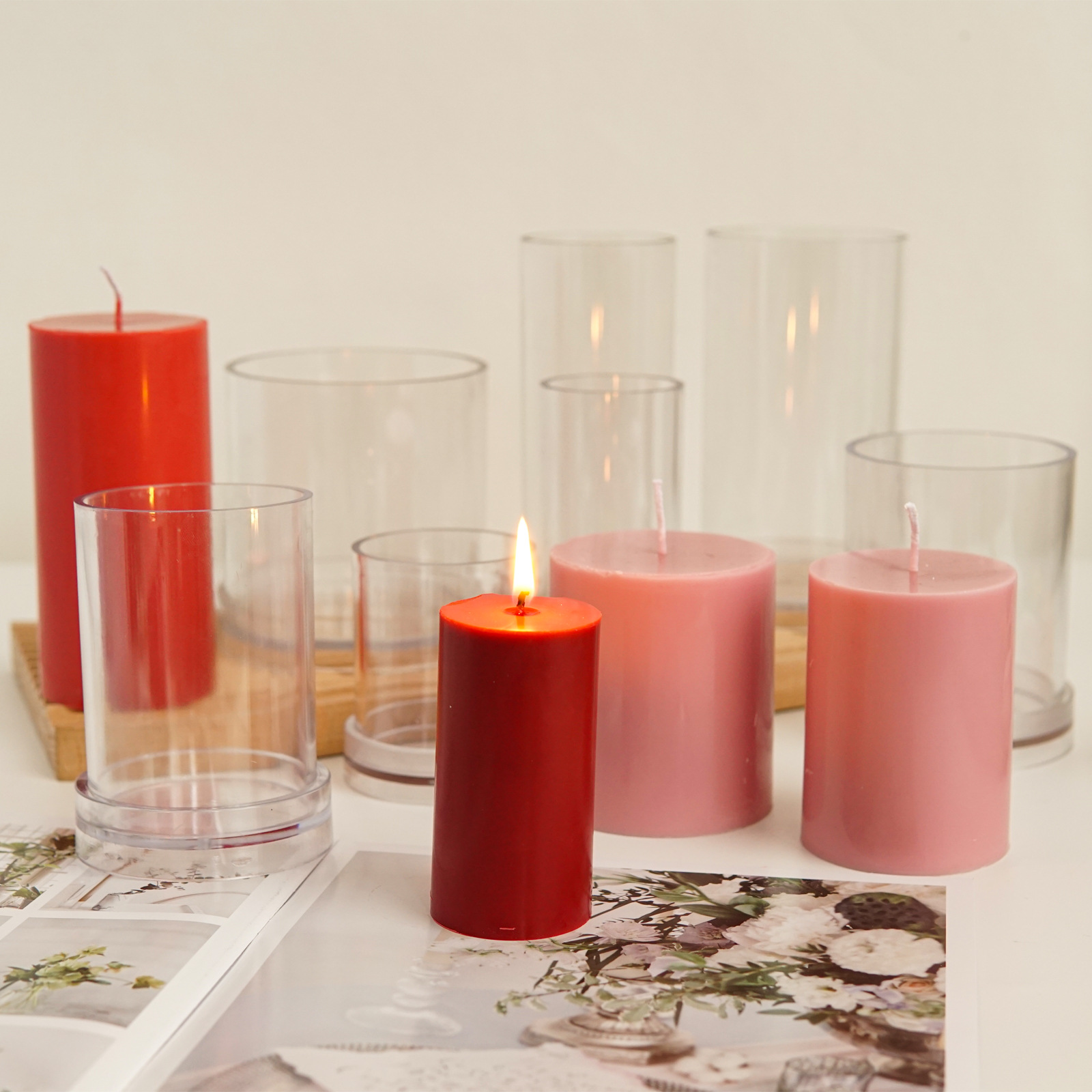 Varios moldes cilíndricos 3D p - Candle Making Diy Kit reseña y precio