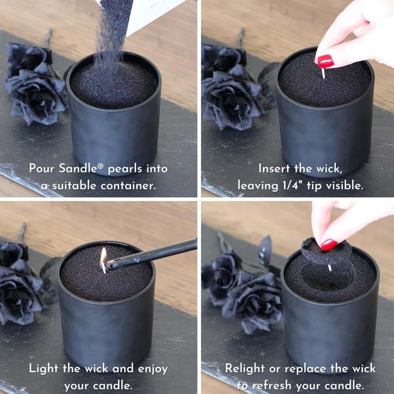 Arena Negra para Velas con Mec - Candle Making Ingredients reseña y precio