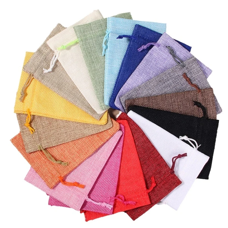 10/50/100 Piezas Bolsas de Yut - Jute Bag Packaging reseña y precio
