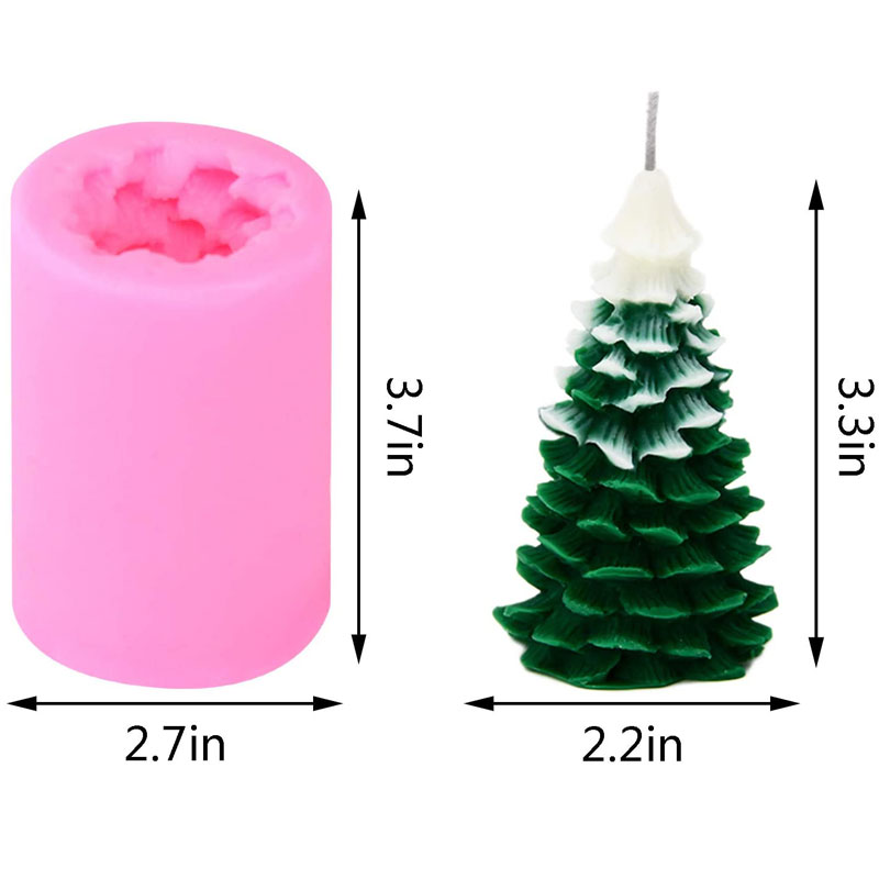 Molde de vela de árbol de Navi - Xmas Candle Making reseña y precio